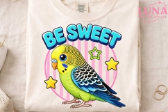 Cute Budgie Bird Be Sweet PNG, Parakeet Clipart, Bird Sublim Product Image 4
