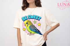 Cute Budgie Bird Be Sweet PNG, Parakeet Clipart, Bird Sublim Product Image 5