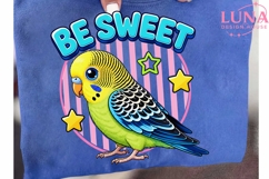 Cute Budgie Bird Be Sweet PNG, Parakeet Clipart, Bird Sublim Product Image 6