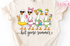 Hot Goose Summer PNG, Funny Beach Goose PNG, Summer Sublimat Product Image 5