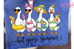 Hot Goose Summer PNG, Funny Beach Goose PNG, Summer Sublimat Product Image 6