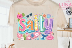 Salty Beach Summer Vibes PNG, Tropical Sublimation Clipart Product Image 2