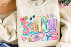 Salty Beach Summer Vibes PNG, Tropical Sublimation Clipart Product Image 3