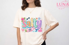 Salty Beach Summer Vibes PNG, Tropical Sublimation Clipart Product Image 1