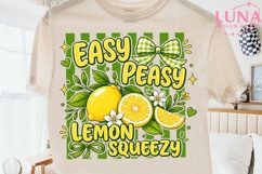 Easy Peasy Lemon Squeezy PNG, Summer Lemon Clipart, Citrus P Product Image 2