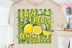 Easy Peasy Lemon Squeezy PNG, Summer Lemon Clipart, Citrus P Product Image 2
