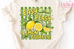 Easy Peasy Lemon Squeezy PNG, Summer Lemon Clipart, Citrus P Product Image 5