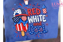 Red White and Cool Popsicle PNG, 4th of July Sublimation PNG Product Image 6
