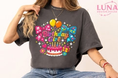 Birthday Girl PNG, Cute Birthday Cake Bow Clipart, Party PNG Product Image 3