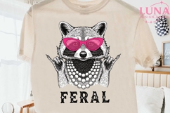 Feral Raccoon PNG, Pink Sunglasses Raccoon Png, Funny Animal Product Image 2
