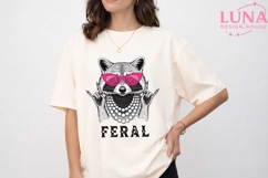 Feral Raccoon PNG, Pink Sunglasses Raccoon Png, Funny Animal Product Image 1