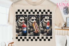 Patriotic Opossum PNG, 4th of July Possum PNG, Funny America Product Image 1