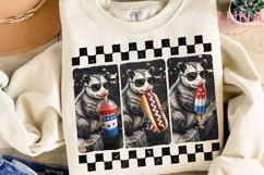 Patriotic Opossum PNG, 4th of July Possum PNG, Funny America Product Image 2