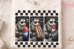 Patriotic Opossum PNG, 4th of July Possum PNG, Funny America Product Image 3
