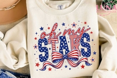 Oh My Stars Patriotic Bow PNG, 4th of July Sublimation Desig Product Image 3