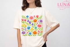 Watercolor Wildflower Garden PNG, Floral Clipart, Spring Flo Product Image 5