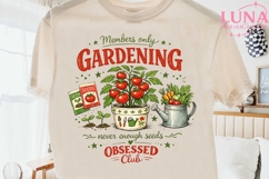 Gardening Obsessed Club PNG, Tomato Garden Sublimation Desig Product Image 2