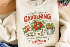 Gardening Obsessed Club PNG, Tomato Garden Sublimation Desig Product Image 3