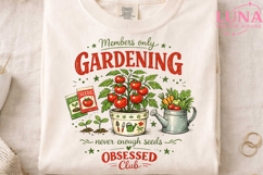 Gardening Obsessed Club PNG, Tomato Garden Sublimation Desig Product Image 4