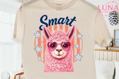 Smart Llama Patriotic PNG, Pink Llama Sunglasses PNG, 4th of Product Image 2
