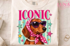 Iconic Dachshund Dog Sunglasses PNG, Retro Dog Sublimation P Product Image 3