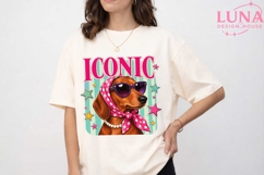 Iconic Dachshund Dog Sunglasses PNG, Retro Dog Sublimation P Product Image 5