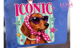 Iconic Dachshund Dog Sunglasses PNG, Retro Dog Sublimation P Product Image 6