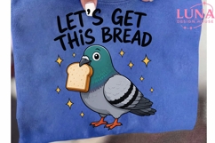 Let's Get This Bread Pigeon PNG, Funny Bird Clipart, Meme PN Product Image 6