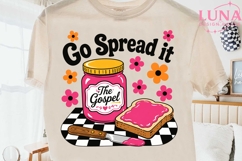 Go Spread It The Gospel PNG, Christian Sublimation, Retro PN Product Image 2