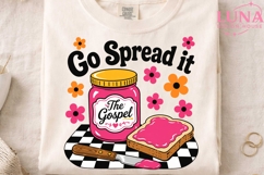Go Spread It The Gospel PNG, Christian Sublimation, Retro PN Product Image 3