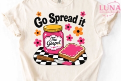 Go Spread It The Gospel PNG, Christian Sublimation, Retro PN Product Image 4