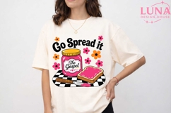 Go Spread It The Gospel PNG, Christian Sublimation, Retro PN Product Image 5