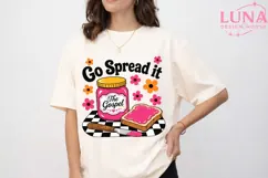 Go Spread It The Gospel PNG, Christian Sublimation, Retro PN Product Image 5