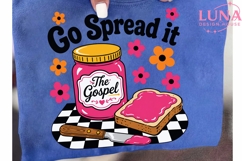 Go Spread It The Gospel PNG, Christian Sublimation, Retro PN Product Image 6