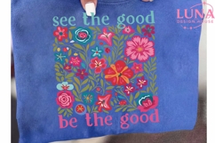 See The Good Be The Good PNG, Floral Quote PNG, Wildflower P Product Image 6
