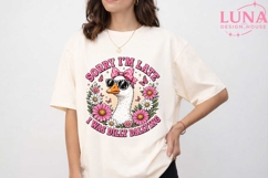 Funny Goose Dilly Dallying PNG, Sorry I'm Late PNG, Sassy Go Product Image 5
