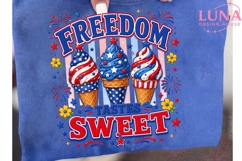 Freedom Tastes Sweet Ice Cream PNG, 4th of July PNG, Patriot Product Image 6