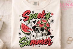 Spooky Summer Skull Watermelon PNG, Skeleton Summer PNG Product Image 4