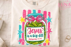 Jesus Is A Big Dill PNG, Pickle Jar PNG, Christian Sublimati Product Image 4