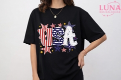 USA Patriotic Stars PNG, 4th of July Sublimation, America PN Product Image 3