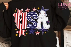 USA Patriotic Stars PNG, 4th of July Sublimation, America PN Product Image 5