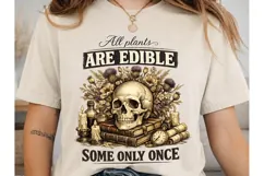 All Plants Edible Skull PNG Shirt Design Product Image 1