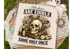 All Plants Edible Skull PNG Shirt Design Product Image 2