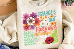School's Out Forever Retirement 2026 PNG, Teacher Retirement Product Image 2