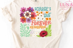 School's Out Forever Retirement 2026 PNG, Teacher Retirement Product Image 4