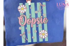 Oopsie Coquette Daisy Floral PNG, Pink Bow Aesthetic PNG Product Image 6