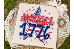 America 1776 Retro PNG Shirt Design Product Image 2