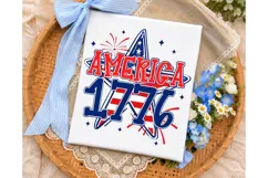 America 1776 Retro PNG Shirt Design Product Image 3