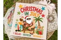 Christmas in July Santa PNG Sublimation Product Image 2
