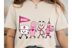 Nurse Kawaii Characters PNG Sublimation Product Image 2